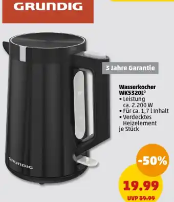 PENNY GRUNDIG Wasserkocher WK5320L Angebot