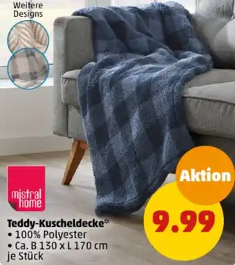 PENNY mistral home Teddy-Kuscheldecke Angebot