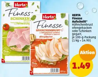 PENNY HERTA Finesse Aufschnitt 100 g Packung Angebot