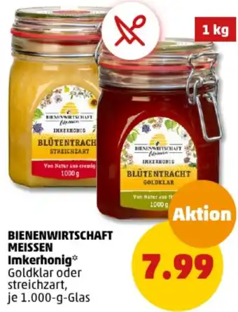 PENNY BIENENWIRTSCHAFT MEISSEN Imkerhonig 1.000 g Glas Angebot