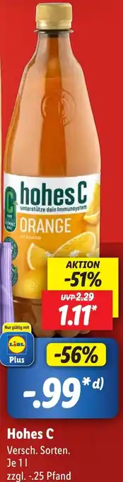 Lidl Hohes C 1 L Angebot