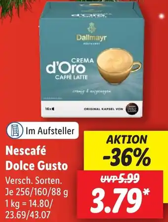 Lidl Nescafé Dolce Gusto 256/160/88 g Angebot