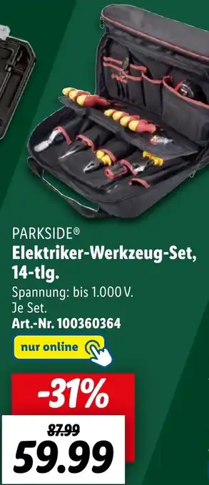 Lidl PARKSIDE Elektriker-Werkzeug Set, 14-tlg. Angebot