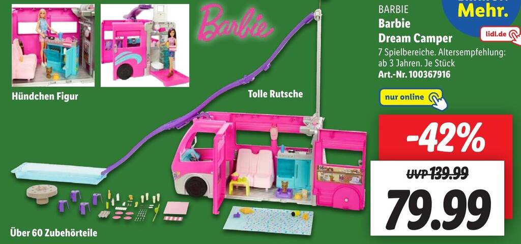 Lidl best sale barbie camper