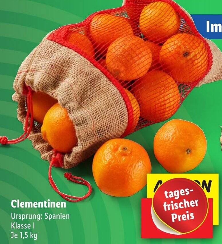 Clementinen 1,5 kg Angebot bei Lidl