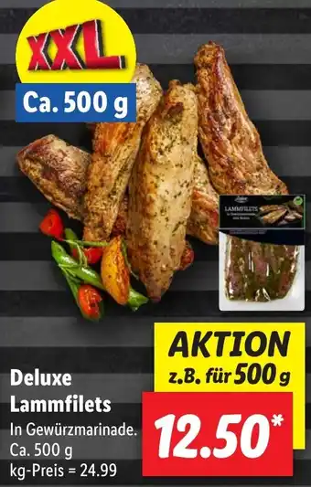 Lidl Deluxe Lammfilets Ca. 500 g Angebot