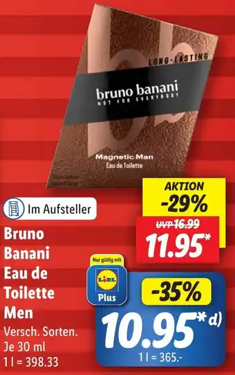 Lidl Bruno Banani Eau de Toilette Men 30 ml Angebot