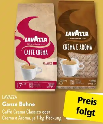 Aldi Süd LAVAZZA Ganze Bohne 1 kg Packung Angebot