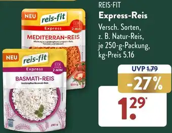 Aldi Süd REIS-FIT Express-Reis 250 g Packung Angebot