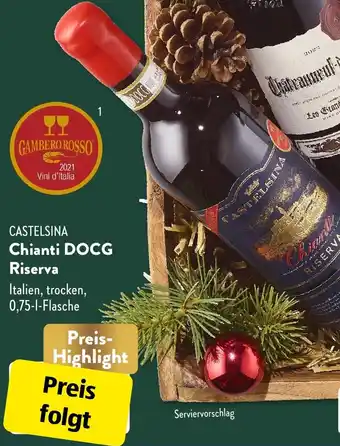 Aldi Süd CASTELSINA Chianti DOCG Riserva 0,75 L Flasche Angebot