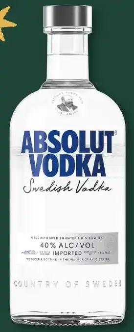 Aldi Süd Absolut Vodka 0,7 L Flasche Angebot