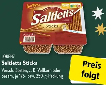 Aldi Süd LORENZ Saltletts Sticks 175-250 g Packung Angebot