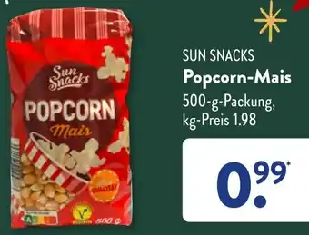 Aldi Süd SUN SNACKS Popcorn-Mais 500 g Packung Angebot