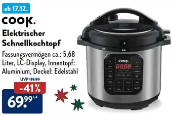 Aldi Süd COOK Elektrischer Schnellkochtopf Angebot