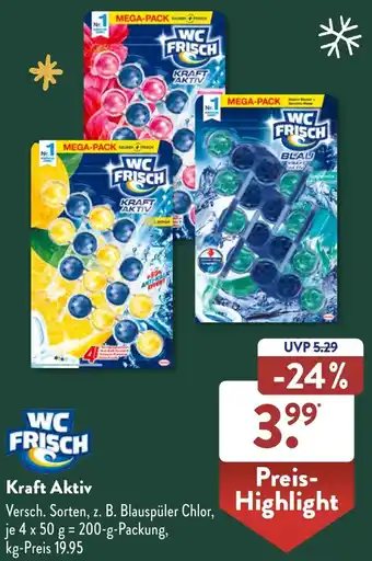 Aldi Süd WC FRISCH Kraft Aktiv 200 g Packung Angebot