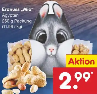 Netto Marken-Discount Erdnuss ,,Mia" Ägypten 250 g Packung Angebot