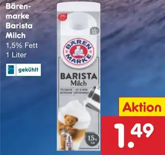 Netto Marken-Discount Bärenmarke Barista Milch 1 Liter Angebot