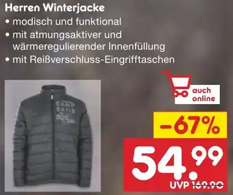 Netto Marken-Discount CAMP DAVID Herren Winterjacke Angebot