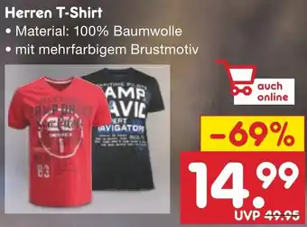 Netto Marken-Discount CAMP DAVID Herren T-Shirt Angebot