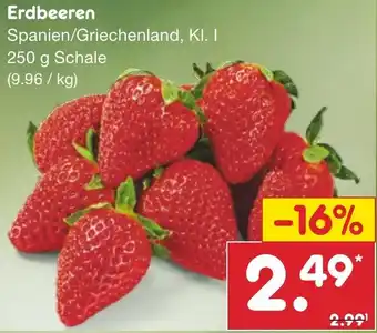 Netto Marken-Discount Erdbeeren 250 g Schale Angebot