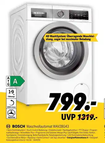 MEDIMAX Bosch Waschvollautomat WAV28G43 Angebot