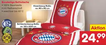 Netto Marken-Discount Bundesliga Bettwäsche Angebot