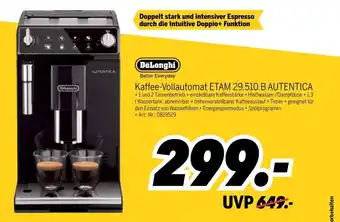 MEDIMAX DeLonghi Kaffee Vollautomat ETAM 29.510.B Autentica Angebot