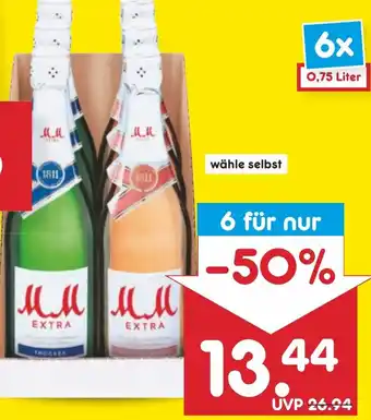 Netto Marken-Discount MM Extra oder Extra Rosé Sekt 6 x 0,75 Liter Angebot