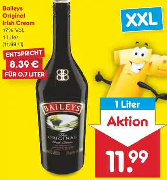 Netto Marken-Discount Baileys Original Irish Cream 1 Liter Angebot