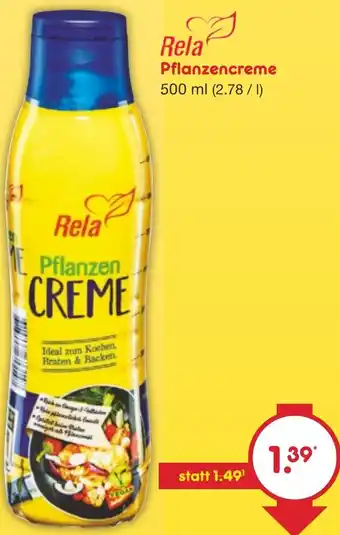 Netto Marken-Discount Rela Pflanzencreme 500 ml Angebot