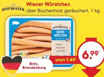 Netto Marken-Discount HOFMAIER Wiener Würstchen 1 kg Angebot