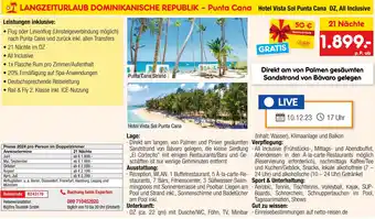 Netto Marken-Discount LANGZEITURLAUB DOMINIKANISCHE REPUBLIK - Punta Cana Angebot