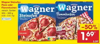 Netto Marken-Discount Wagner Steinofen Pizza oder Flammkuchen 300-360 Wagner Steinofen Pizza oder Angebot