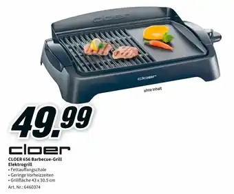 MediaMarkt Cloer 656 Barbecue Grill Elektrogrill Angebot