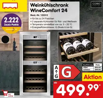 Netto Marken-Discount Caso Design Weinkühlschrank WineComfort 24 Angebot