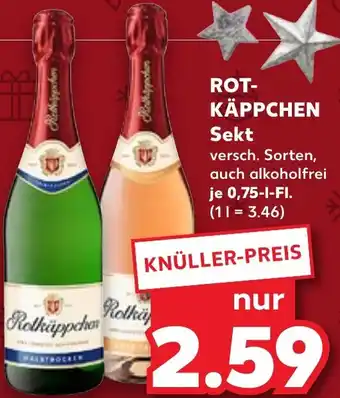 Kaufland ROTKÄPPCHEN Sekt 0,75 L-Fl. Angebot