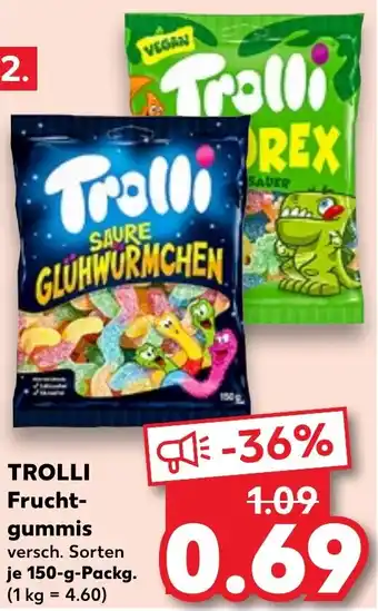 Kaufland TROLLI Fruchtgummis 150 g Packg. Angebot