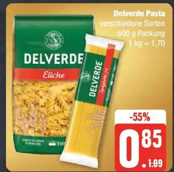 Edeka Delverde Pasta verschiedene Sorten 500 g Packung Angebot