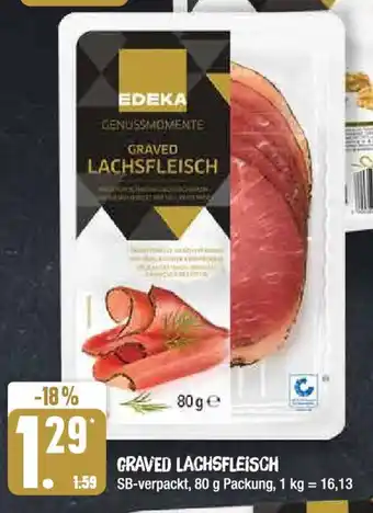 Edeka EDEKA GENUSSMOMENTE GRAVED LACHSFLEISCH 80 g Angebot