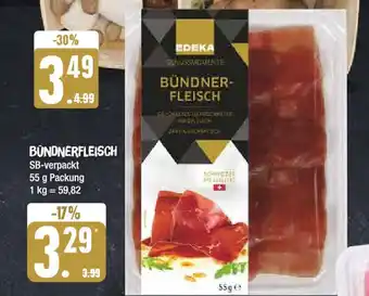 Edeka EDEKA BÜNDNERFLEISCH 55 g Packung Angebot