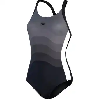 Intersport Speedo damen badeanzug spdscu entwine pt 1pc af black/white black/white/usa charcoal 38 Angebot