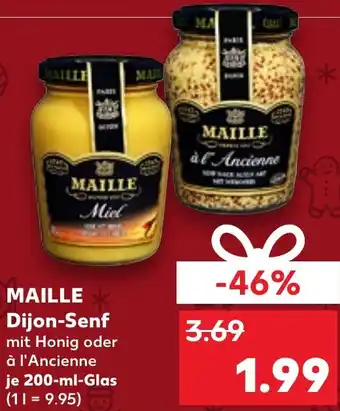 Kaufland MAILLE Dijon-Senf 200 ml Glas Angebot