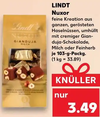 Kaufland LINDT Nuxor 103 g Packg. Angebot