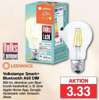 Famila Nord West LEDVANCE Volkslampe Smart+ Bluetooth A60 DIM Angebot