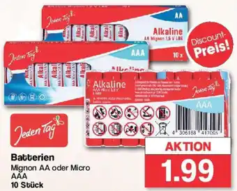 Famila Nord West Jeden Tag Batterien 10 Stück Angebot