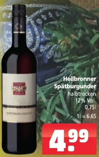 Getränkehaus Heilbronner Spätburgunder 0,75 L Angebot