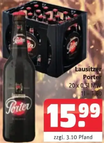 Getränkehaus Lausitzer Porter 20x0,5 L MW Angebot