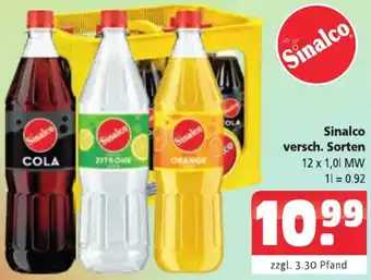 Getränkehaus Sinalco 12x1,0 L MW Angebot