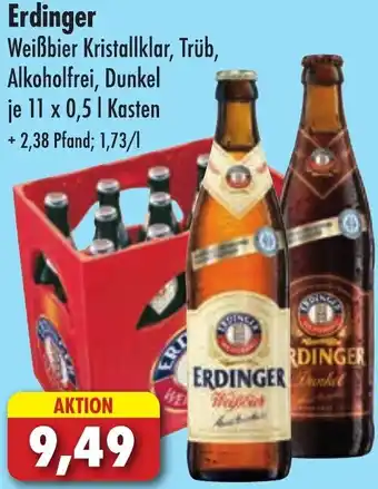 Lösch Depot Erdinger Weißbier 11x0,5 L Kasten Angebot