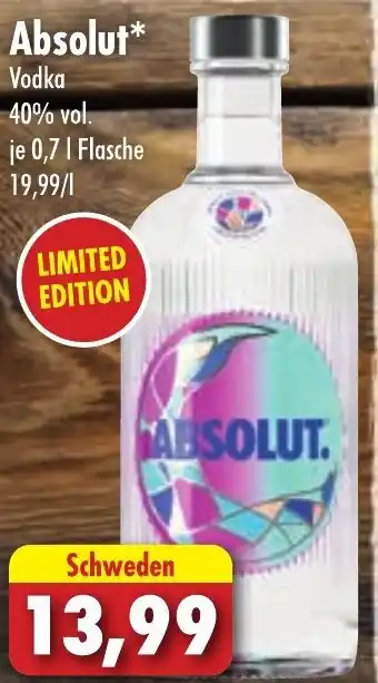 Lösch Depot Absolut Vodka 0,7 L Flasche Angebot